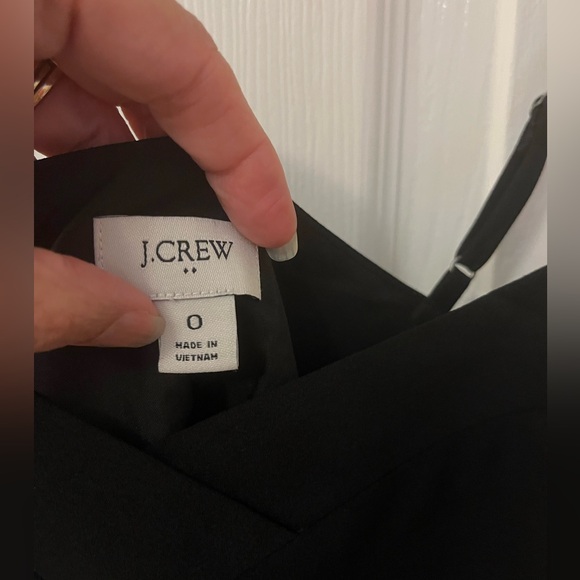 J Crew size 0 black polyester cami fully lined . NWOT - Picture 3 of 6